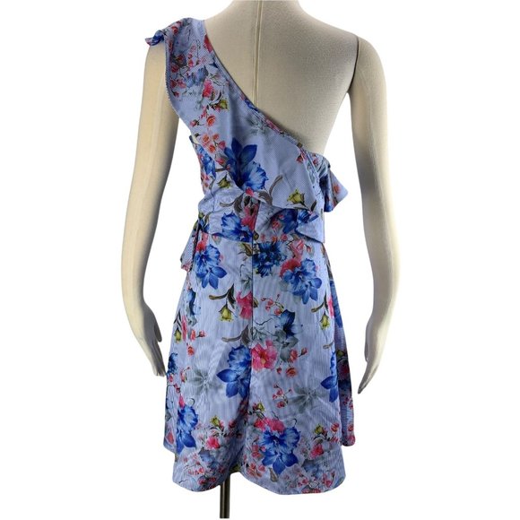 Willow & Clay 8 Dress NWT Floral One Shoulder Dress wd7434-3691 Party Wedding Sp - Picture 4 of 7